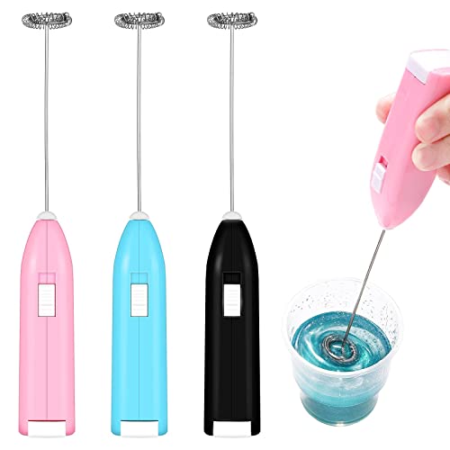 3 Pieces Epoxy Resin Stirrer Handheld Battery Operated Epoxy Mixing Stick Electric Tumbler Mixer Blender with Stainless Steel for Crafts Tumbler,