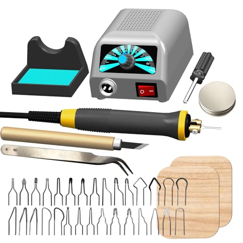 LH20 Wood Burning Kit,Wood Burning Tool,Digitally Adjustable Temperature Wood Burner Kit,Professional Wood Burner Tool Kit for Adults Beginners