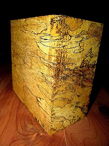 Wood) Beautiful Exotic SPALTED Tamarind Bowl Blank Lathe Turning Block 6 X 6 X 3″