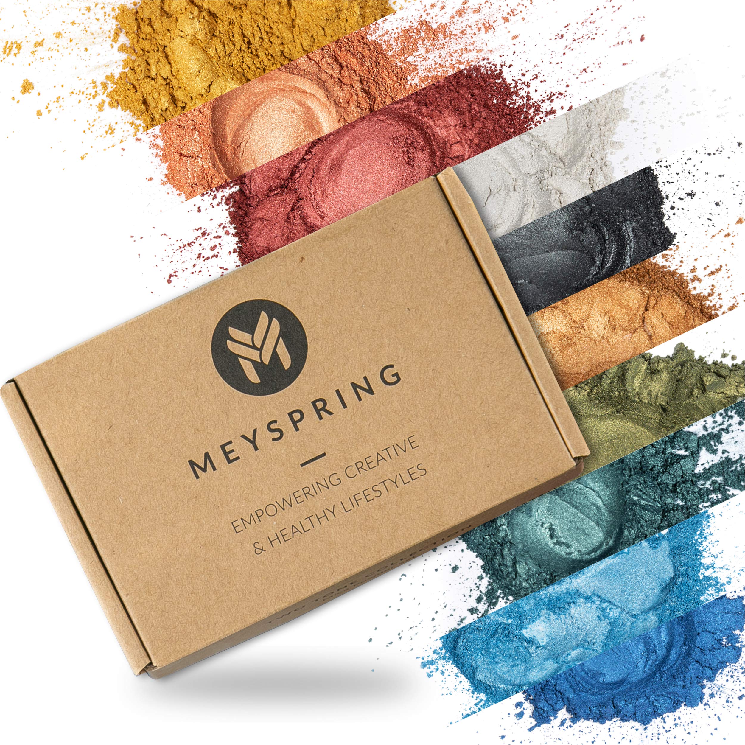 MEYSPRING Two Tone Collection – Mica Powder for Epoxy Resin – New Generation of Epoxy Resin Color Pigment – 100% Mineral, Skin-Safe, and Inert