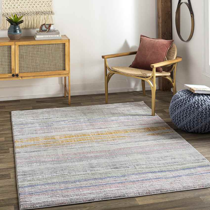 Moores Hill Modern Light Gray Area Rug