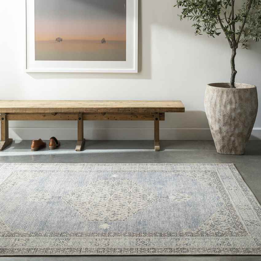 Lila Traditional Denim/Ivory Area Rug – Becki Owens x Livabliss