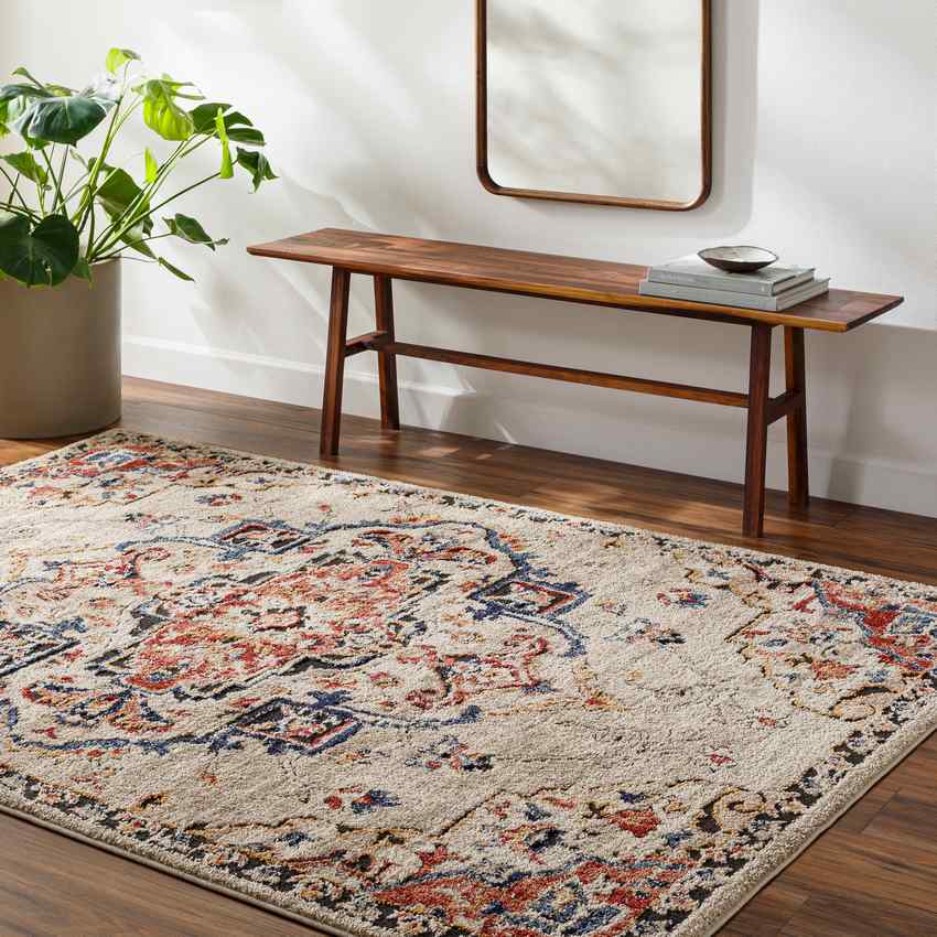 Tyria Traditional Denim Area Rug