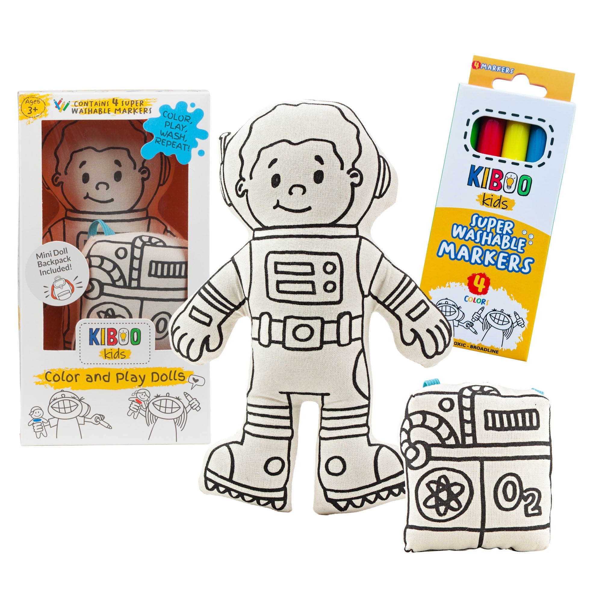 Kiboo Kids Space Explorer: Boy Astronaut Doll With Mini Space Pack – Educational And Imaginative Play Toy