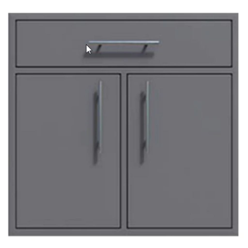 Challenger Designs 30″ Canyon Series Double Door, Drawer Enclosure w/ Adj. Shelf