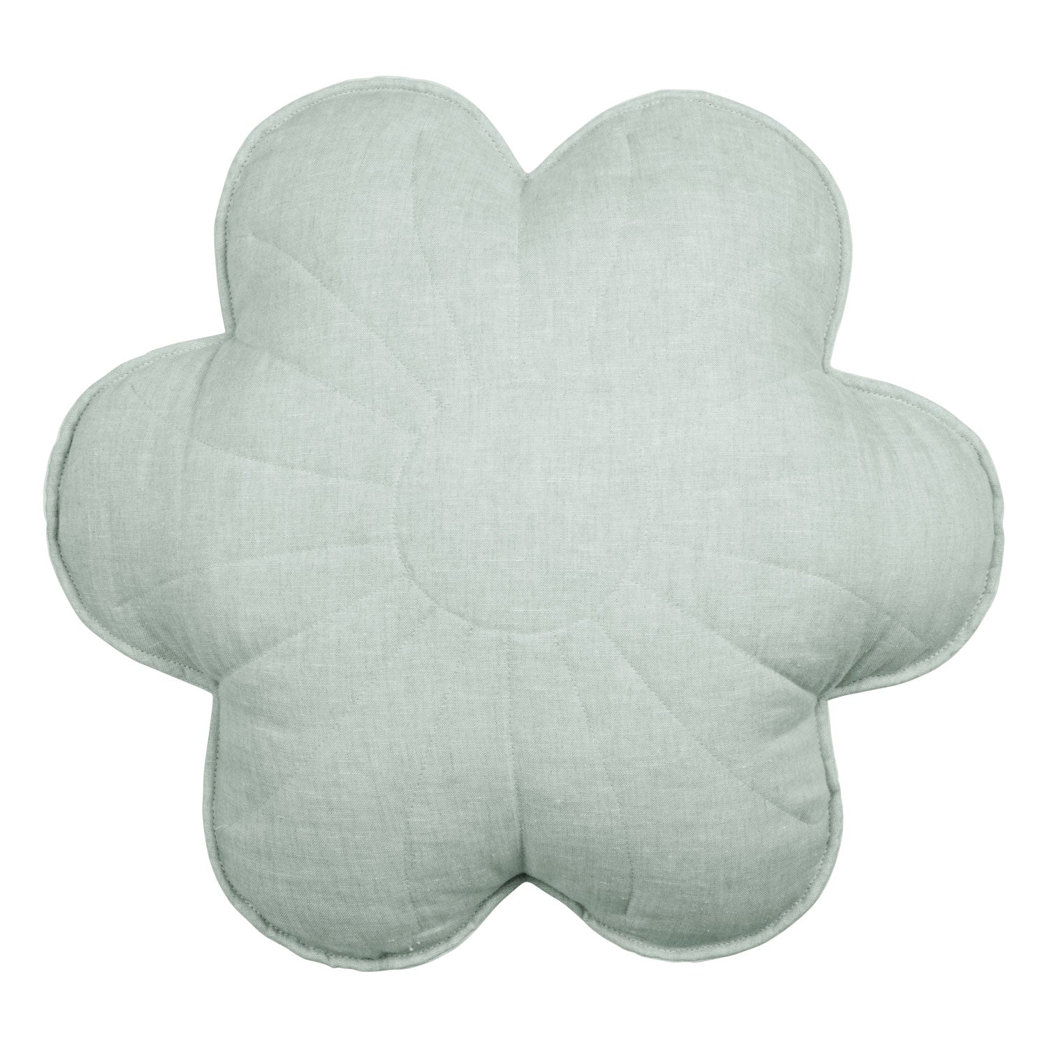 Linen Mint – Flower Pillow