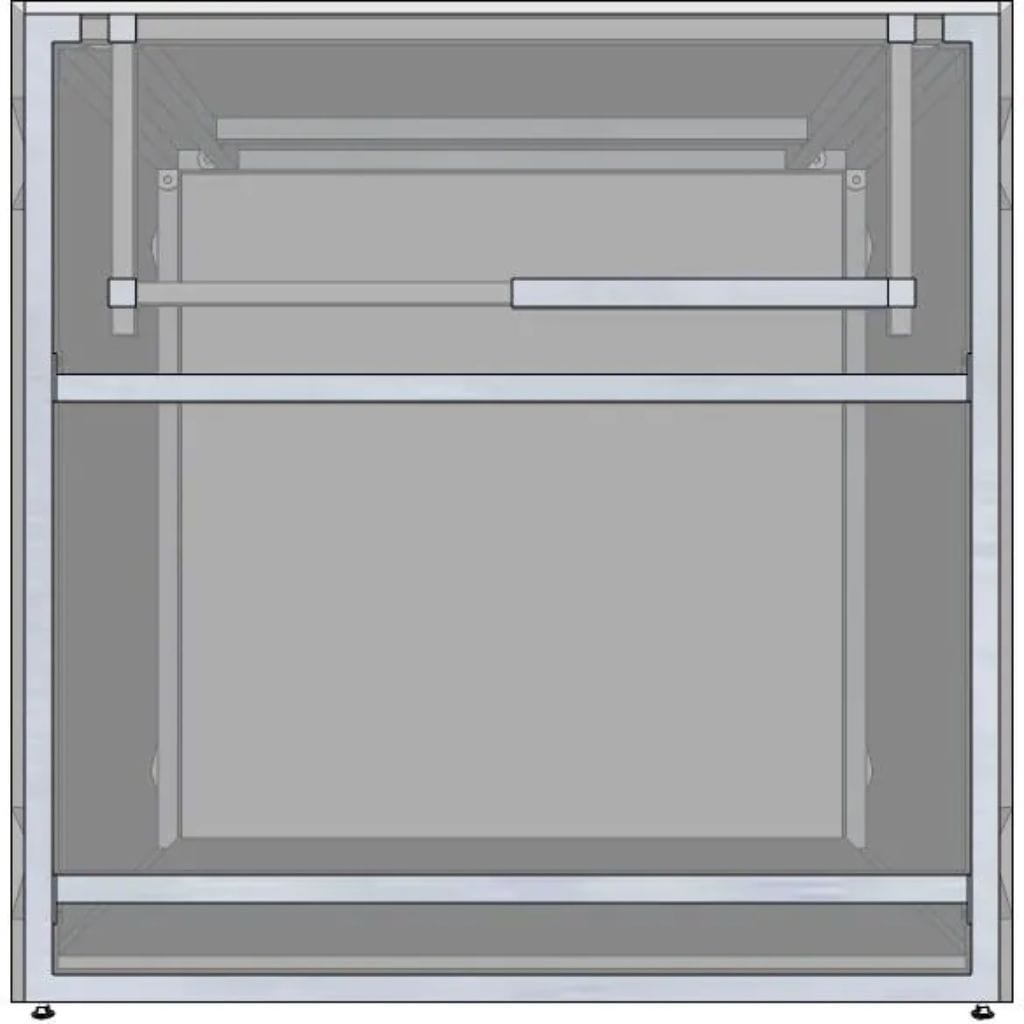 RTF Systems Universal 36″ Ready To Finish BBQ Island Appliance And Storage Cabinet