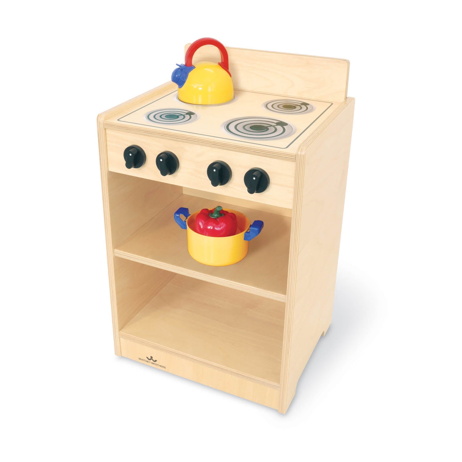 Whitney Brothers Let’s Play Toddler Stove – Natural