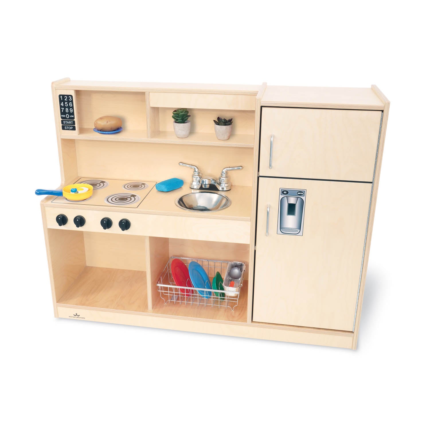 Whitney Brothers Let’s Play Toddler Kitchen Combo – Natural