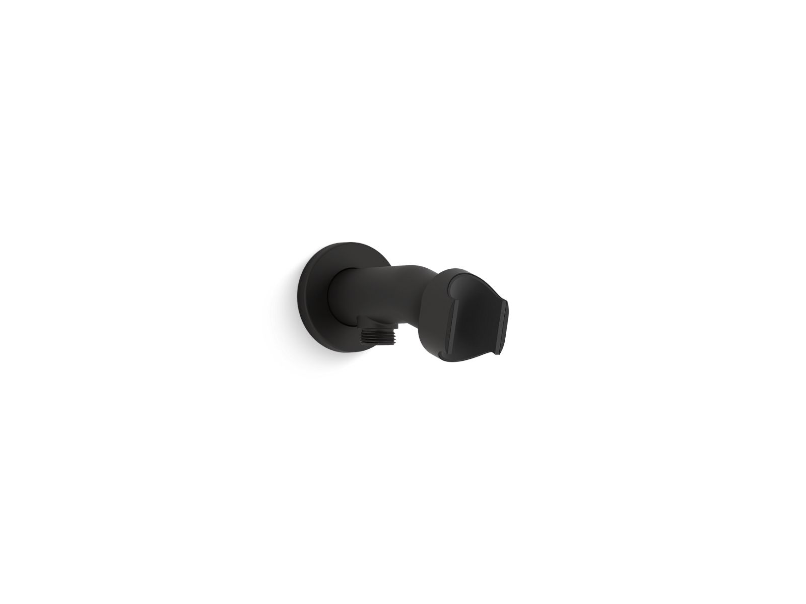 KOHLER K-21051-BL Statement Ves Wall-Mount Handshower Holder And Supply Elbow In Matte Black