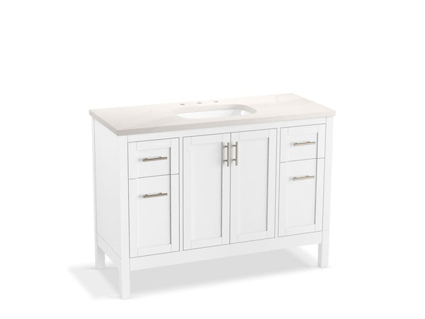 Hadron™ 48″ Bathroom Vanity Cabinet With Sink And Quartz Top