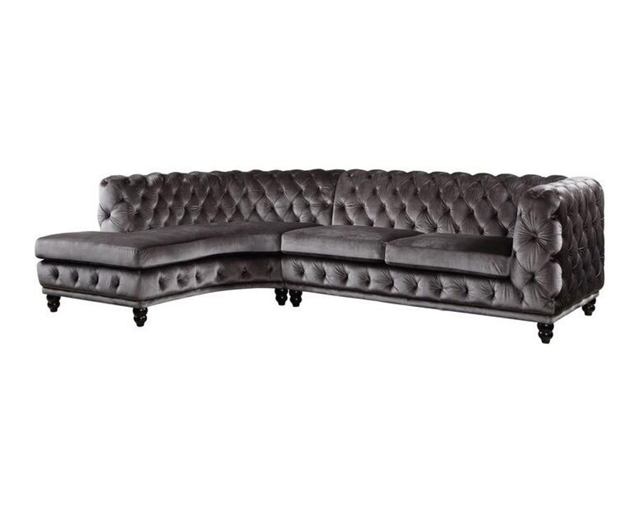 ACME – Atesis Sectional Sofa in Dark Gray