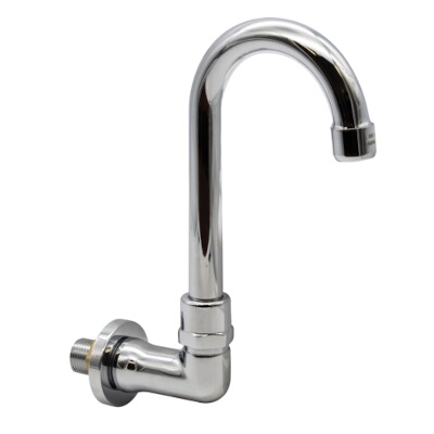 Advance Tabco K-121 – Faucet, 3-1/2″ gooseneck swivel spout, splash mounted, sin