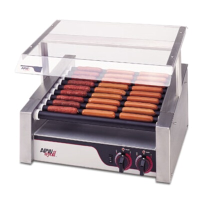 APW HRS-31 – Hot Dog Grill, (10) Tru-Turn rollers, (510) per hour