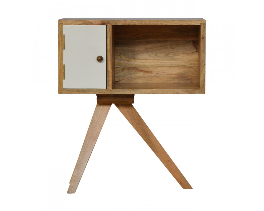 Artisan – Solid Wood Tripod Nightstand in Oak-Ish