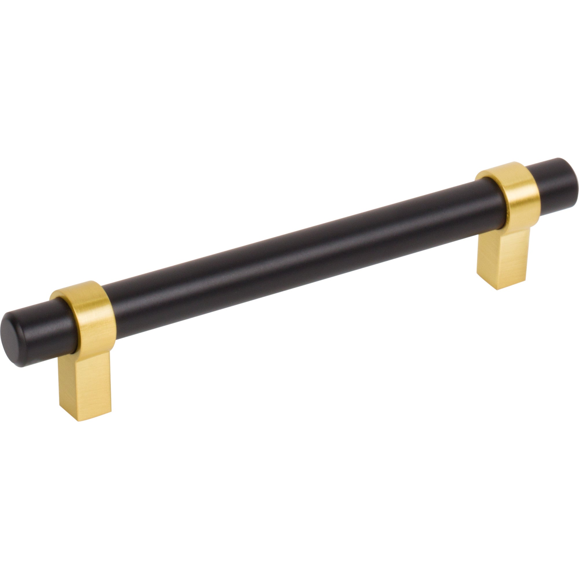 JEFFREY ALEXANDER 5128MBBG Key Grande 128 mm Center-to-Center Bar Pull – Matte Black w/Brushed Gold