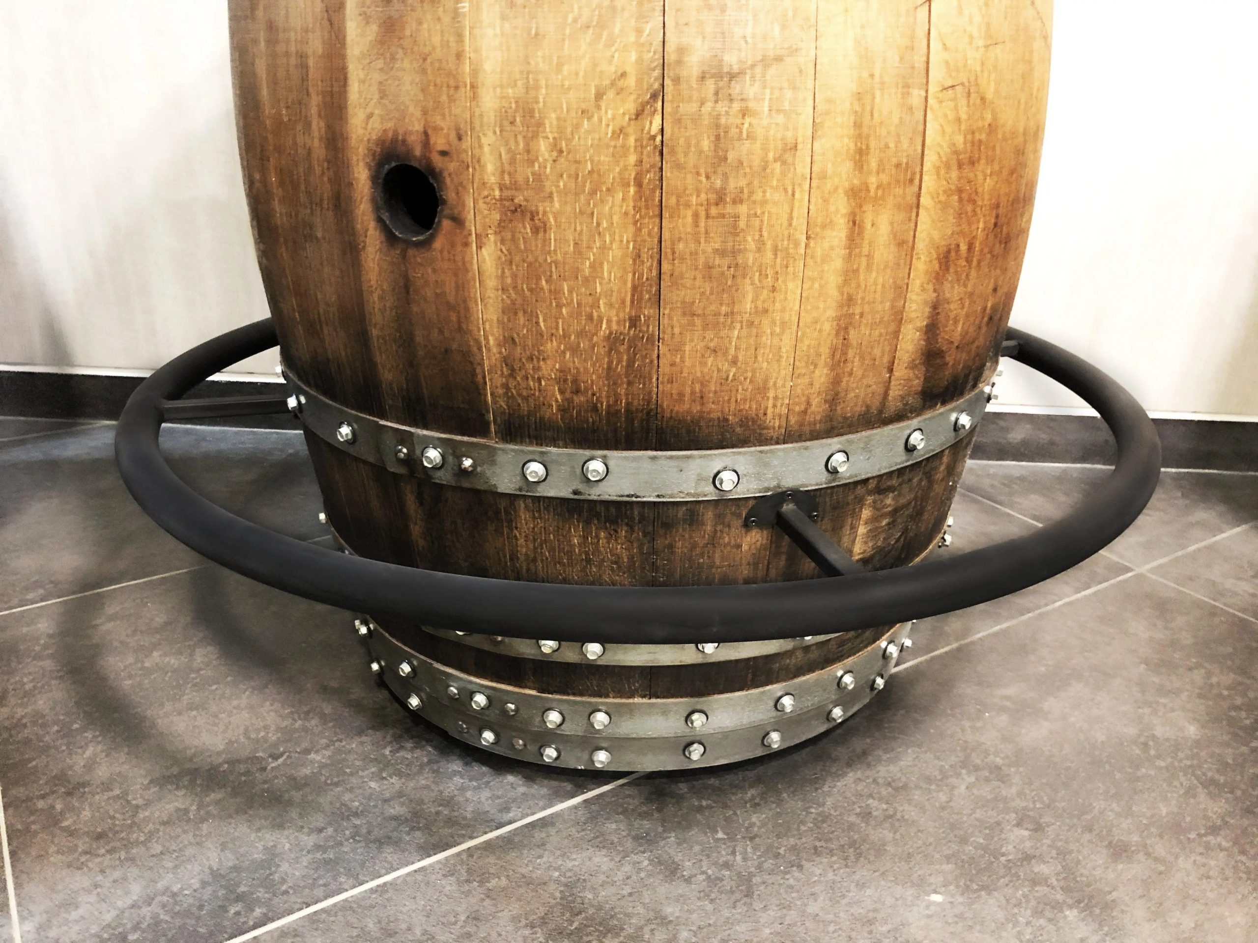 Whiskey and Wine Barrel Footrest, Fits Any Standard 53-59 Gallon Barrel, Free Shipping – Handmade By Family Business