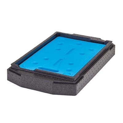 Cambro EPPCTLPKG110 – Camchiller Insert Package, (1) black insert & (1) glacier blue Cold Plate