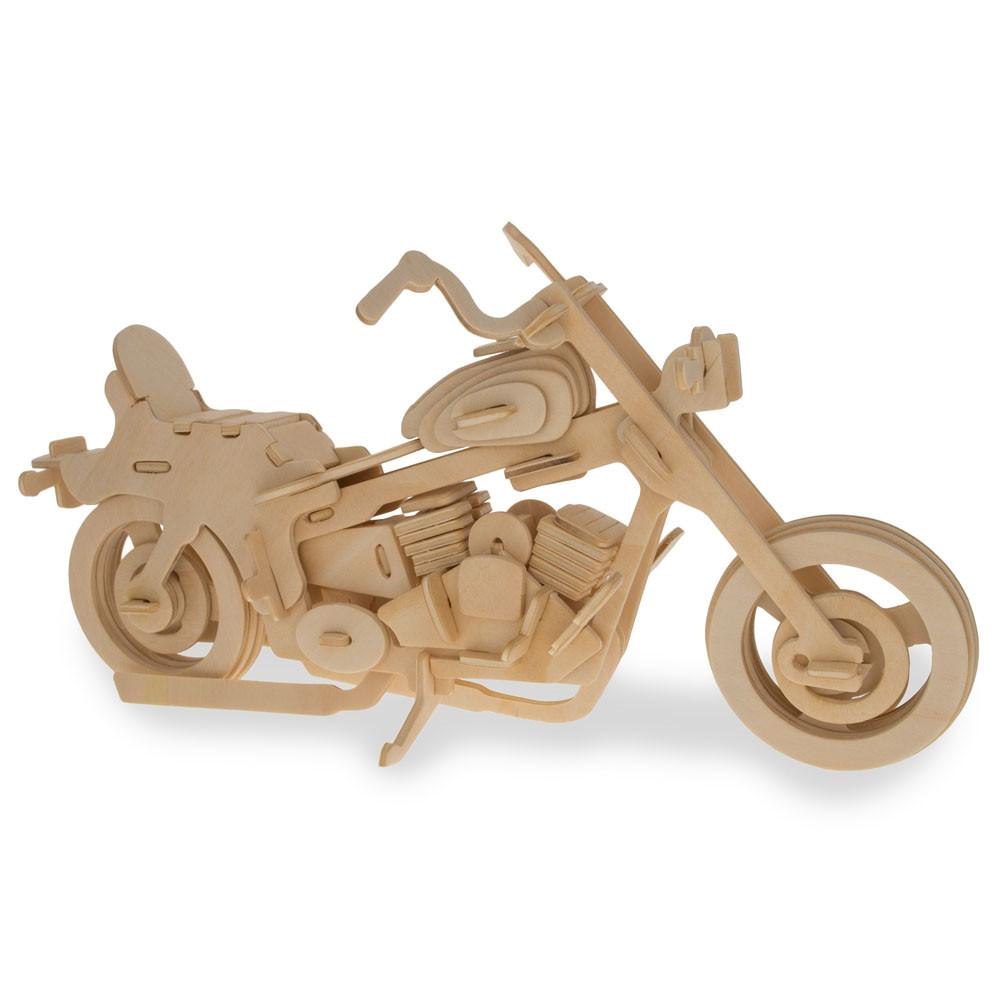 Motorcycle Model Kit Wooden 3d Puzzle