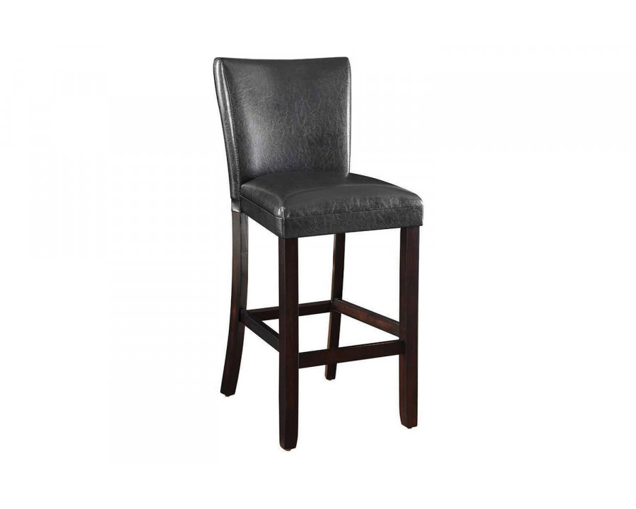 Coaster – Upholstered Bar Stools (Set Of 2) in Black/Cappuccino