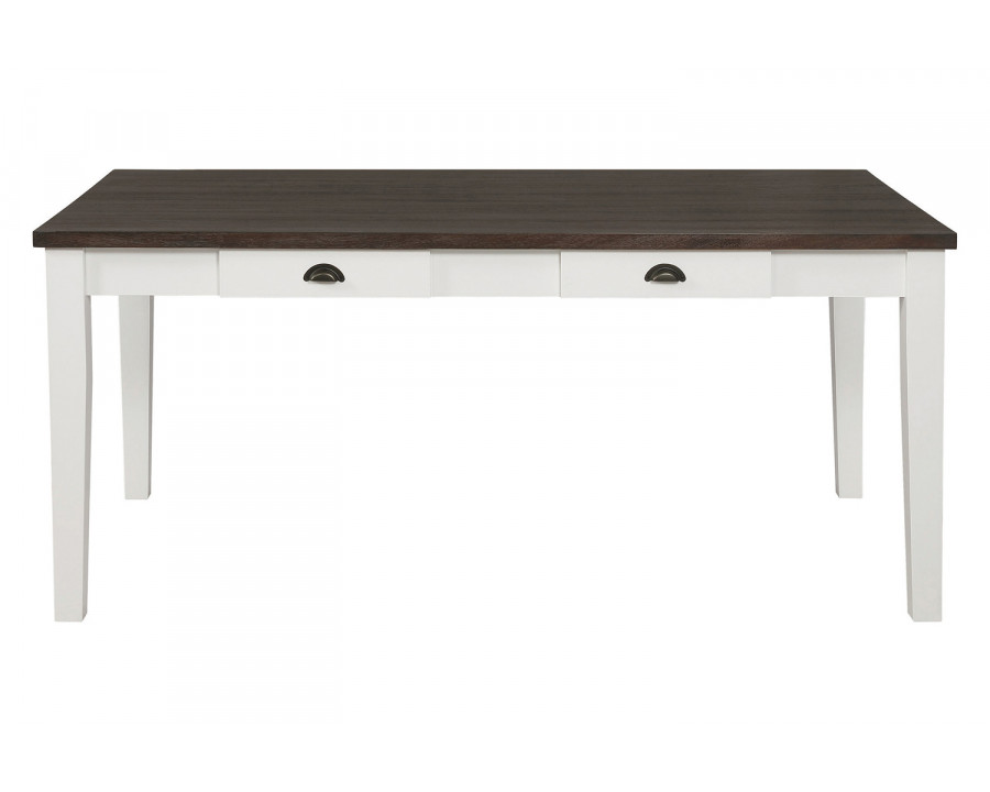 Coaster – Kingman 4-Drawer Dining Table in Espresso/White