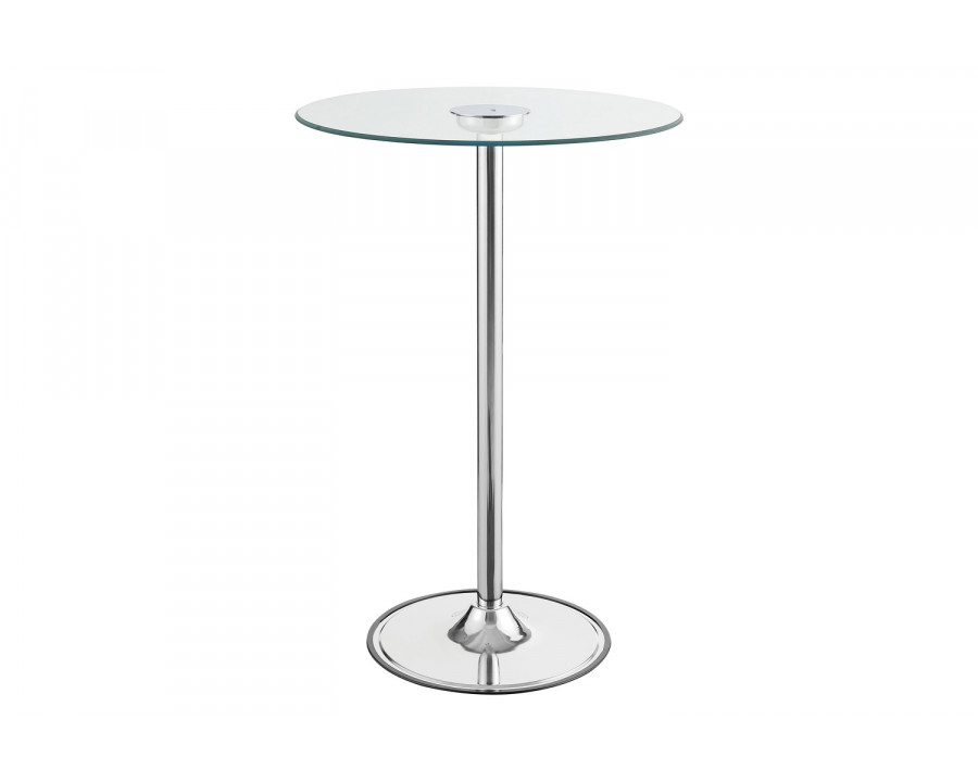 Coaster – Led Bar Table in Chrome/Clear