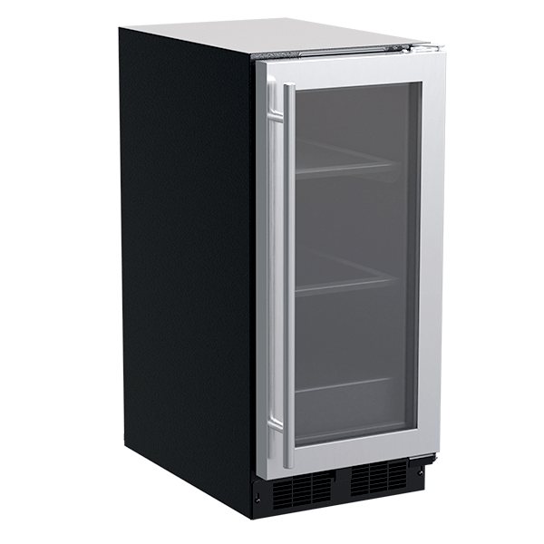 15-In Built-In Refrigerator with Door Style – Stainless Steel Frame Glass