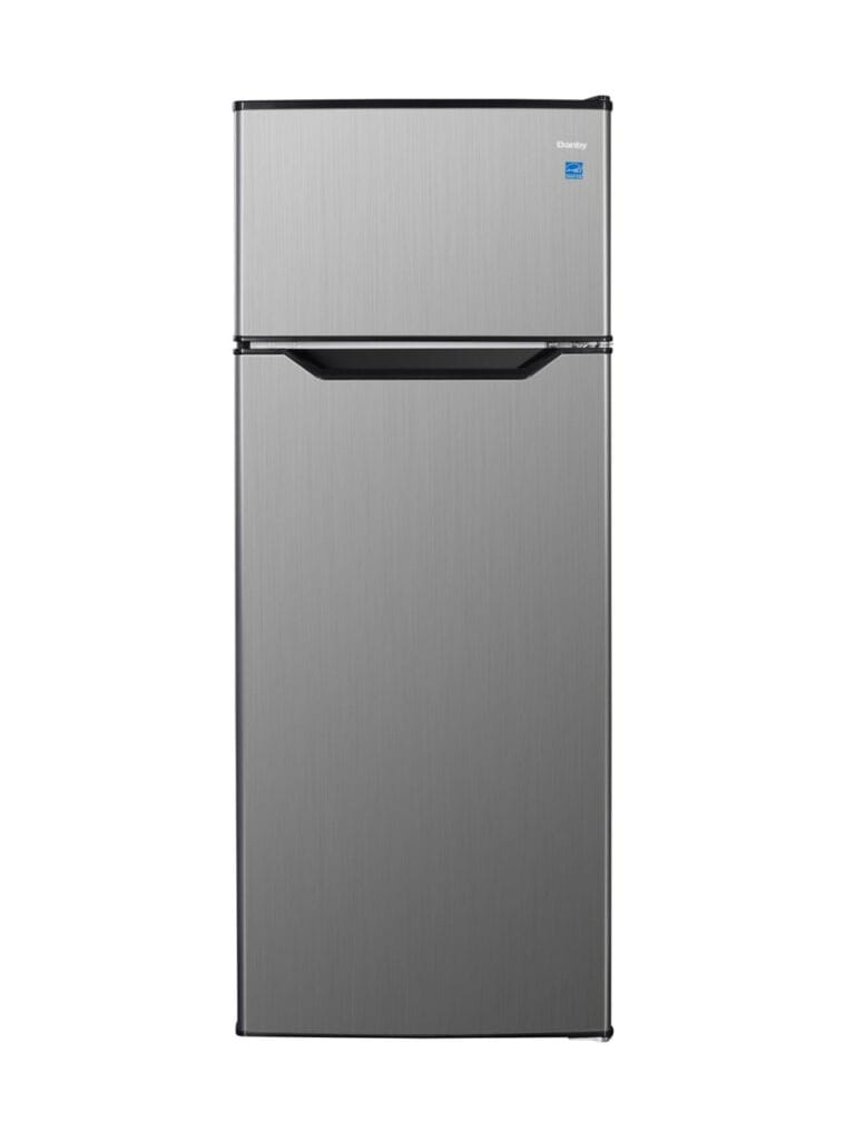 Danby 7.4 cu. ft. Apartment Size Top Mount Fridge in Stainless Steel