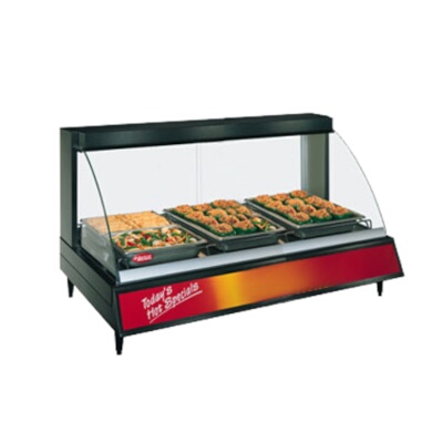 Hatco GRCD-3P – Heated Display Case, curved glass, (3) pan shelf, lighted