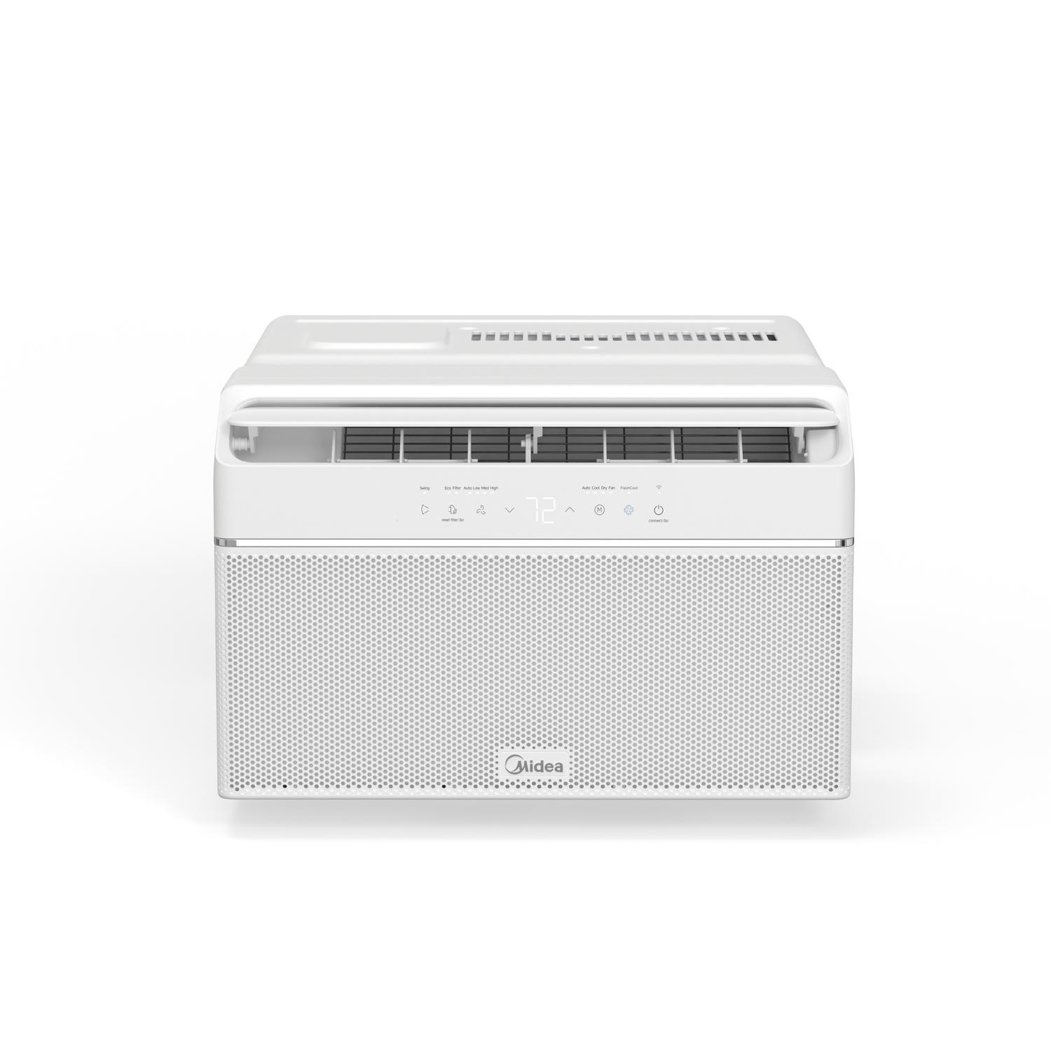 Midea 8,000 BTU DOE U-Shaped Smart Window Air Conditioner, for spaces up to 350 sq. ft.