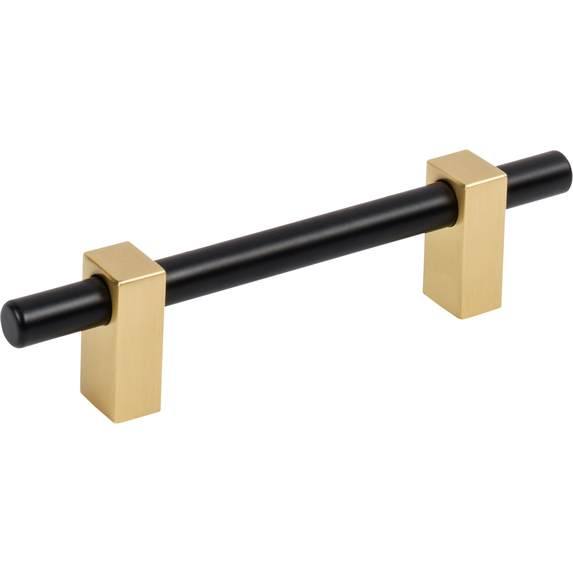 JEFFREY ALEXANDER 478-96MBBG Larkin 2 96 mm Center-to-Center Bar Pull – Matte Black w/Brushed Gold