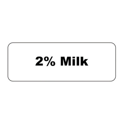 Service Ideas MT12 – MagneTag, “2% Milk”, 3-1/2″ x 1-1/4″, rectangular, magnetic, (Pack of 6)