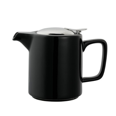 Service Ideas TPCW16BL – Washington Teapot, 0.47 liter, 3-3/4″ x 6-1/2″ x 4-1/2″, black (Case of 6)