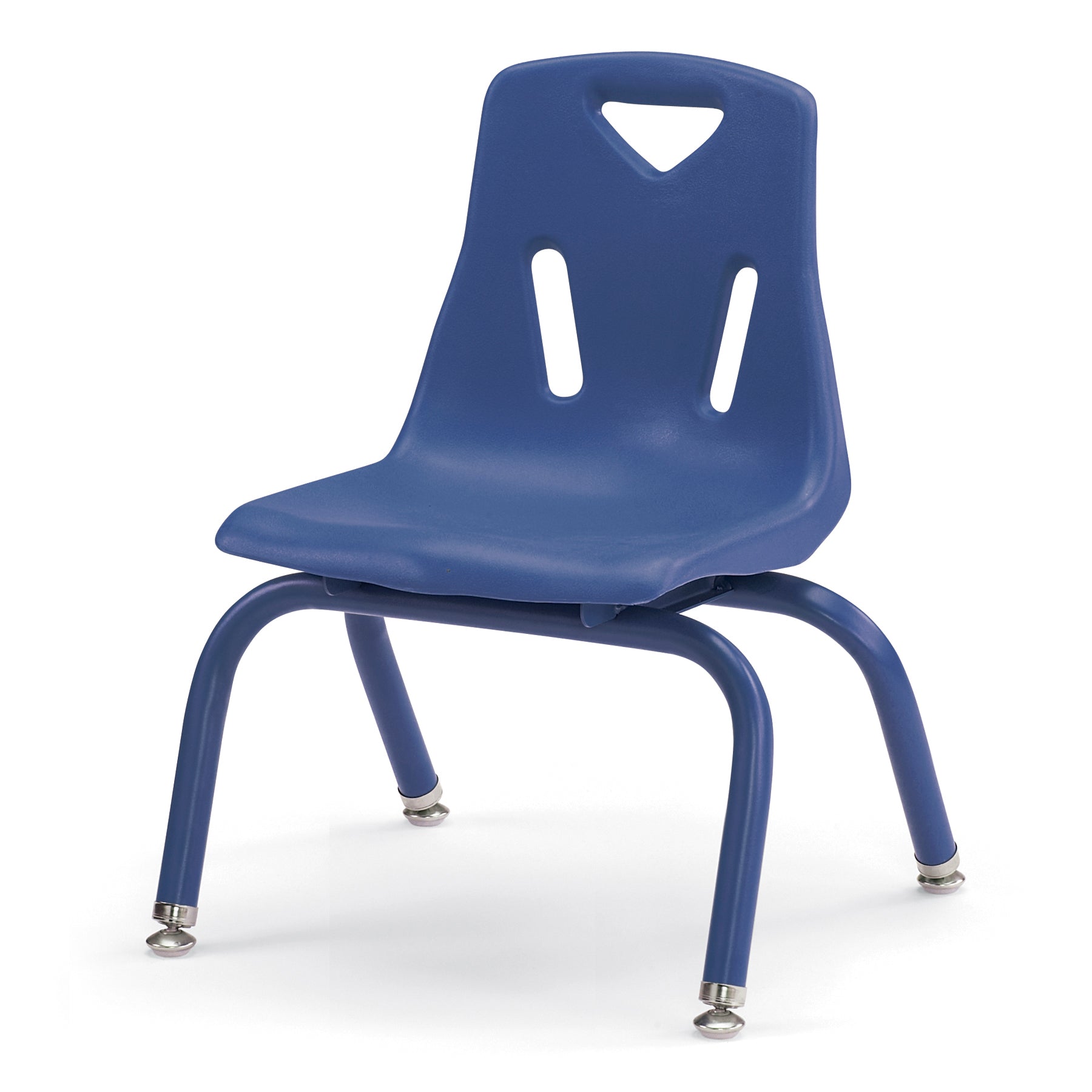 Berries Stacking Chair with Powder-Coated Legs – 10″ Ht – Blue