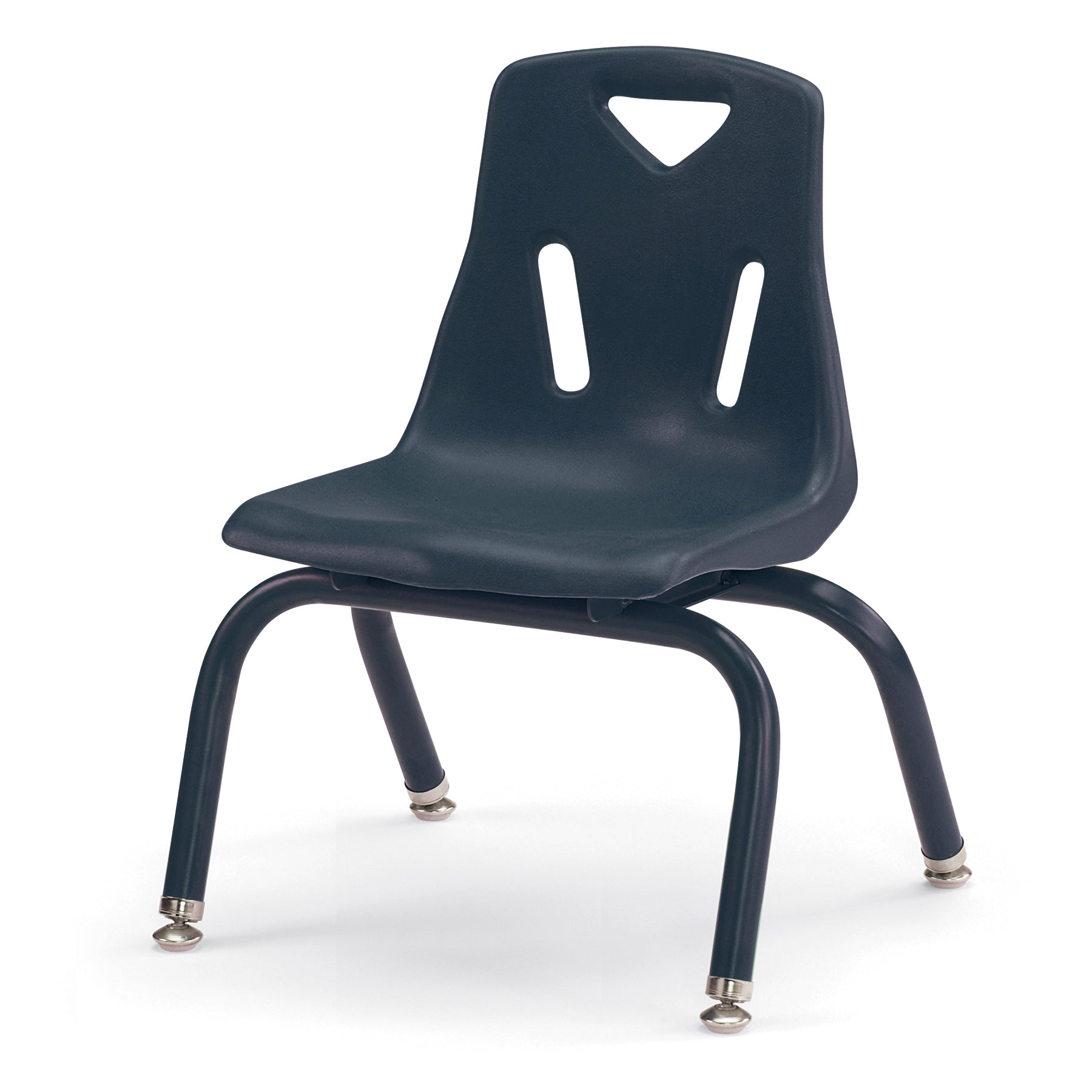 Berries Stacking Chair with Powder-Coated Legs – 10″ Ht – Navy