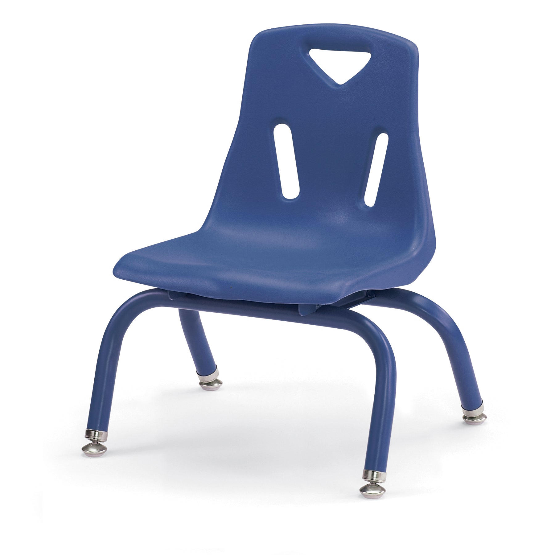 Berries Stacking Chair with Powder-Coated Legs – 8″ Ht – Blue