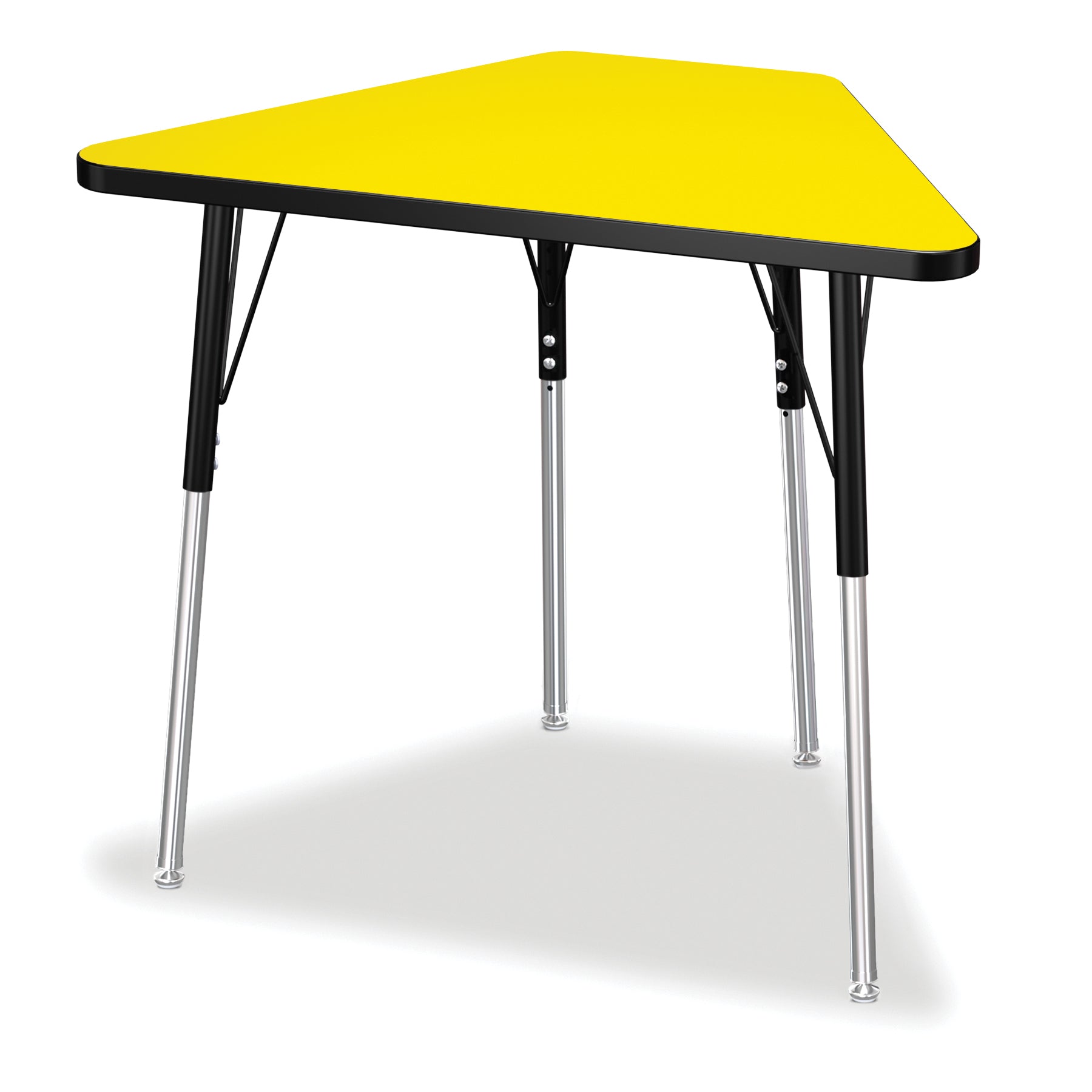 Berries Tall Trapezoid Desk – Yellow/Black/Black