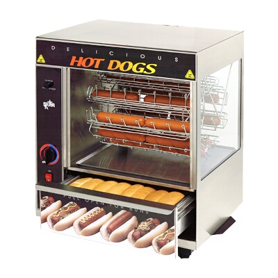 Star 175CBA – Broil-O-Dog Hot Dog Broiler, Cradle Type Rotisserie w/36 Dog