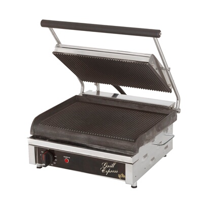 Star GX14IG – Grill Express Electric Two-Sided Grill, 14 in. Grooved Surface