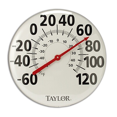 Taylor Precision 681T – Thermometer, extra-large, 18″ diameter, -60° to 120°F range