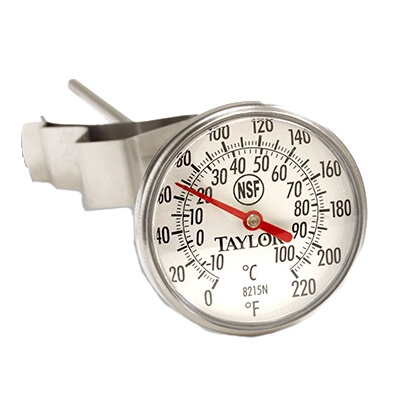 Taylor Precision 8215N – Bi-Therm Pocket Thermometer, dial, 0° to 220°F range, 1-3/4″ dial, (Case of 6)