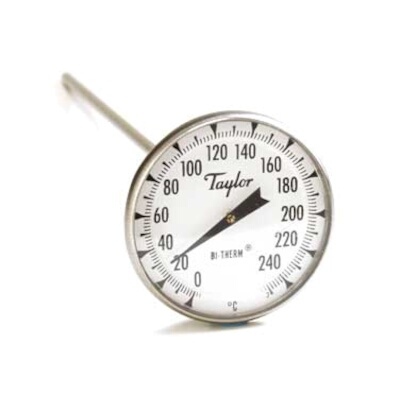 Taylor Precision 8238J – Bi-Therm Pocket Thermometer, dial, 0° to 250°C range, 1-3/4″ dial