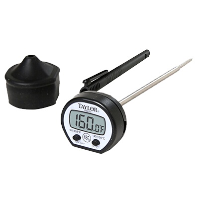 Taylor Precision 9840RB – Instant Read Pocket Thermometer, digital, -40° to 302°F range, 5″ stem