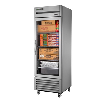 True T-23FG-HC~FGD01 – Freezer, one-section, -10°F, (1) glass door, stainless steel front