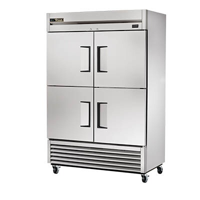 True T-49F-4-HC – Freezer, two-section, -10°F, (4) solid half doors, stainless steel front