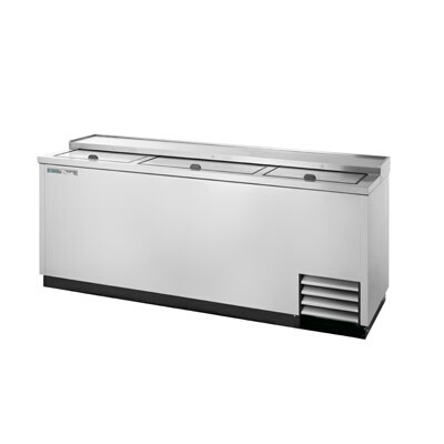 True TD-80-30-S-HC – Bottle Cooler, flat top, (30cs) 12 oz. bottles, (3) lids, stainless steel exterior