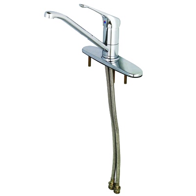 T&S Brass B-2731-LH – Single Lever Forged Brass Faucet, 9″ spout, 6″ handle, flexible