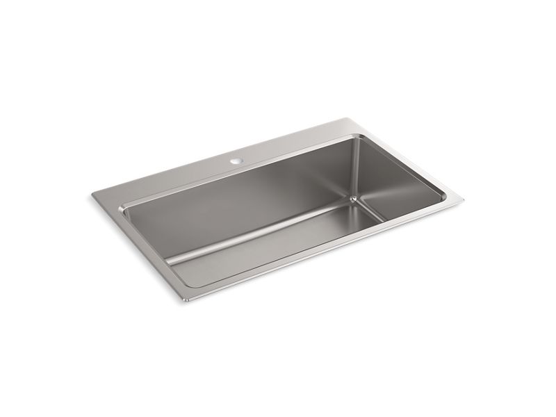 KOHLER K-31466-1-NA Prologue 33″ top-/undermount single-bowl kitchen sink