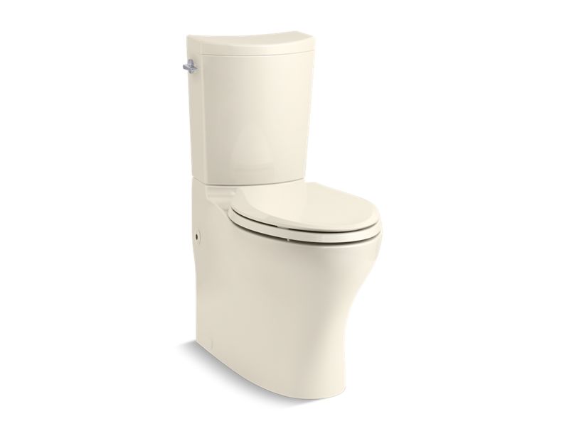 KOHLER Persuade Curv K-75790-47 Almond Curv Two-piece elongated toilet with skirted trapway, dual-flush