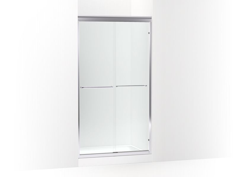 KOHLER K-702219-6L Fluence 37″ – 40″ W x 75-23/32″ H sliding shower door with 1/4″ thick Crystal Clear glass